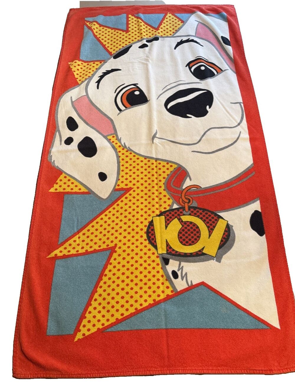 101 Dalmations Walt Disney Beach Pool Bath Towel 28" x 55" Vintage Dog Puppy